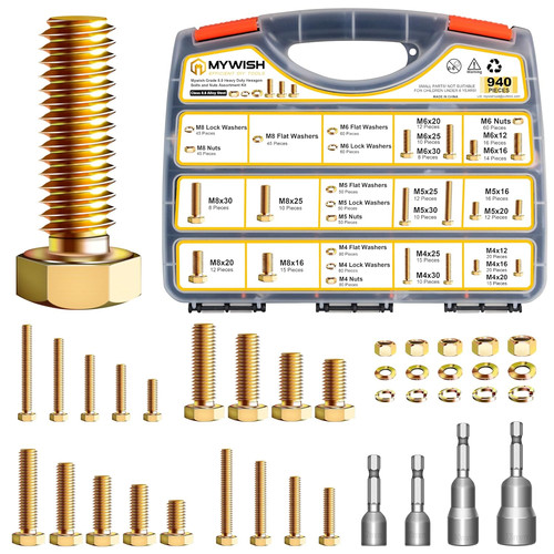 940pcs grade metric bolt - 8.8,